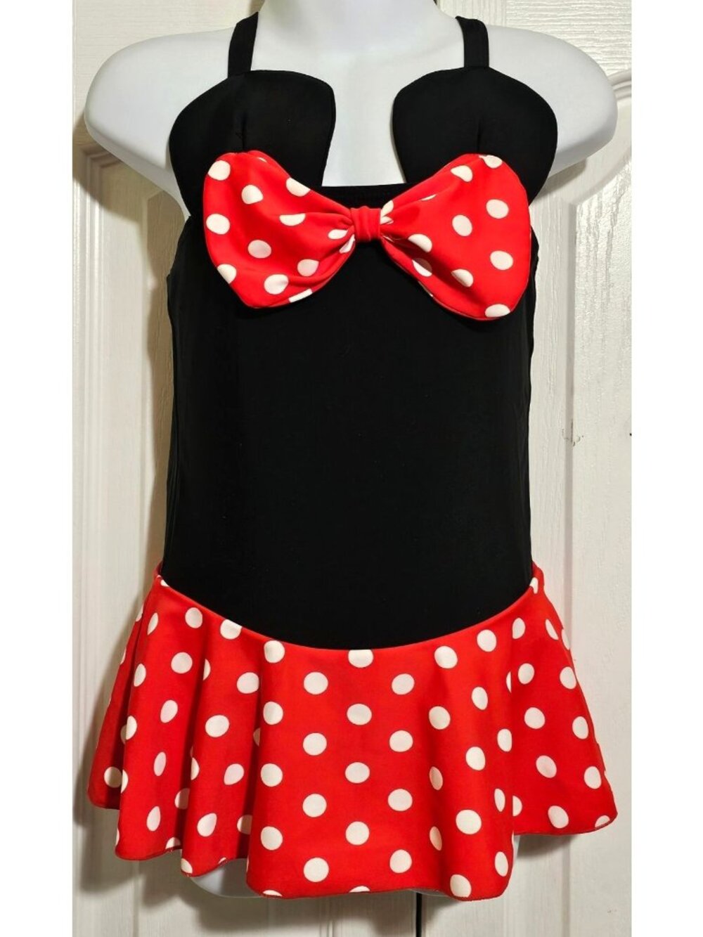 Minnie Mouse Swimsuit Girls Toddler One Piece Bathing Suit Dress Summer Costume